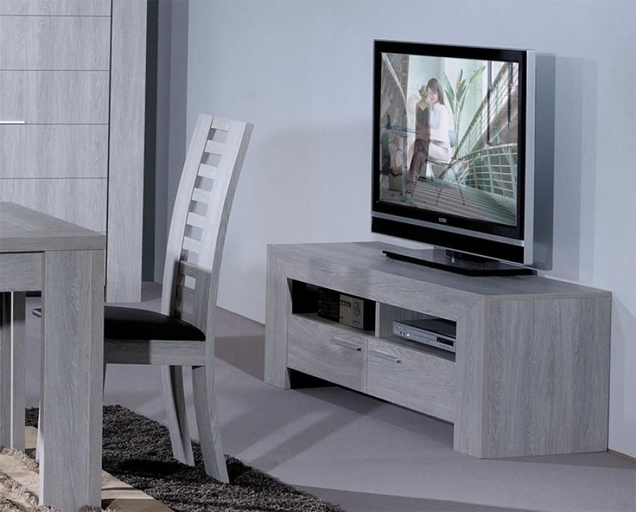 Fantastic Well Known Grey Wood TV Stands Intended For Sciae Lathi Modern Grey Wood Living Room Tv Unit (Photo 23754 of 35622)