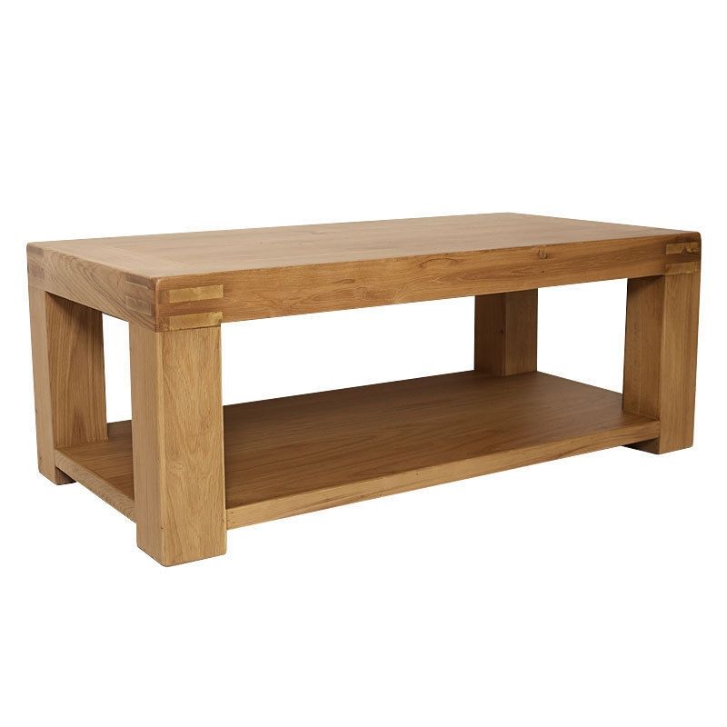 Fantastic Wellknown Oak Coffee Table With Shelf Within Oak Coffee Tables Ebay (View 5 of 50)