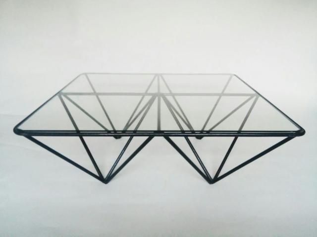 Fantastic Wellliked Iron Glass Coffee Table Throughout Vintage Large Iron And Glass Coffee Table 1980s For Sale At Pamono (View 31 of 50)
