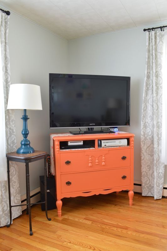 Fantastic Wellliked Orange TV Stands Regarding Best 10 Turn A Dresser Into A Tv Stand Ideas On Pinterest (Photo 31365 of 35622)