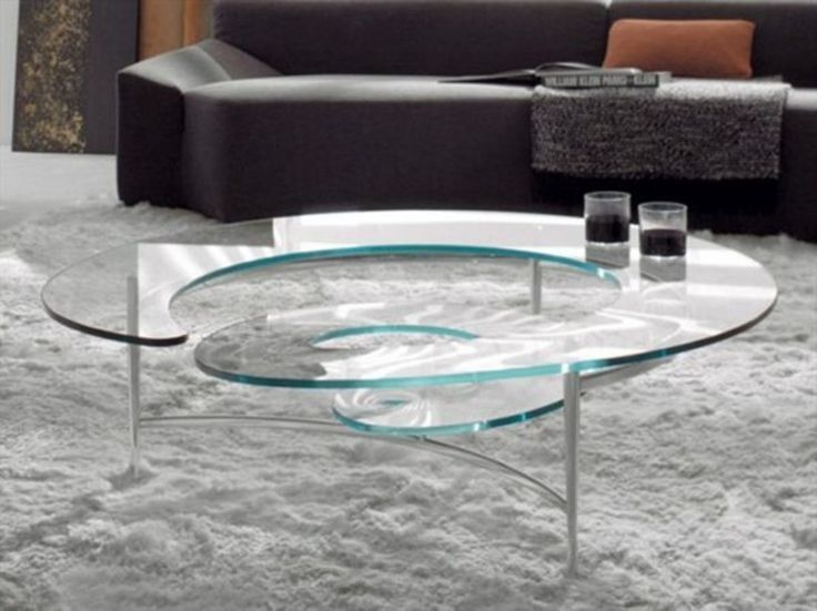 Fantastic Wellliked Swirl Glass Coffee Tables Inside 97 Best Dco Tables Basses Images On Pinterest (Photo 9 of 50)
