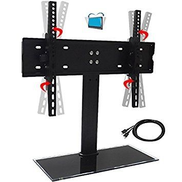 Fantastic Wellliked Tabletop TV Stands For Amazon Tilting Table Top Tv Stand For 55 Sony Sharp Samsung (Photo 22 of 50)