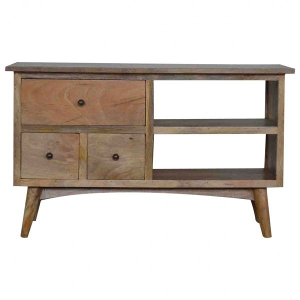 Fantastic Widely Used Mango Wood TV Stands For Crafted Hand Mango Wood Tv Stand For Tvs Up To 41 Inch 3 (Photo 22810 of 35622)