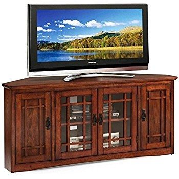 Fantastic Widely Used Walnut Corner TV Stands Throughout Amazon Narita Corner Media Stand Walnut Kitchen Dining (Photo 18151 of 35622)