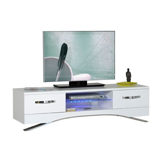 Fantastic Widely Used White High Gloss TV Stands With Smooth High Gloss White Lcd Tv Stand With Led Light 22487 (Photo 17120 of 35622)