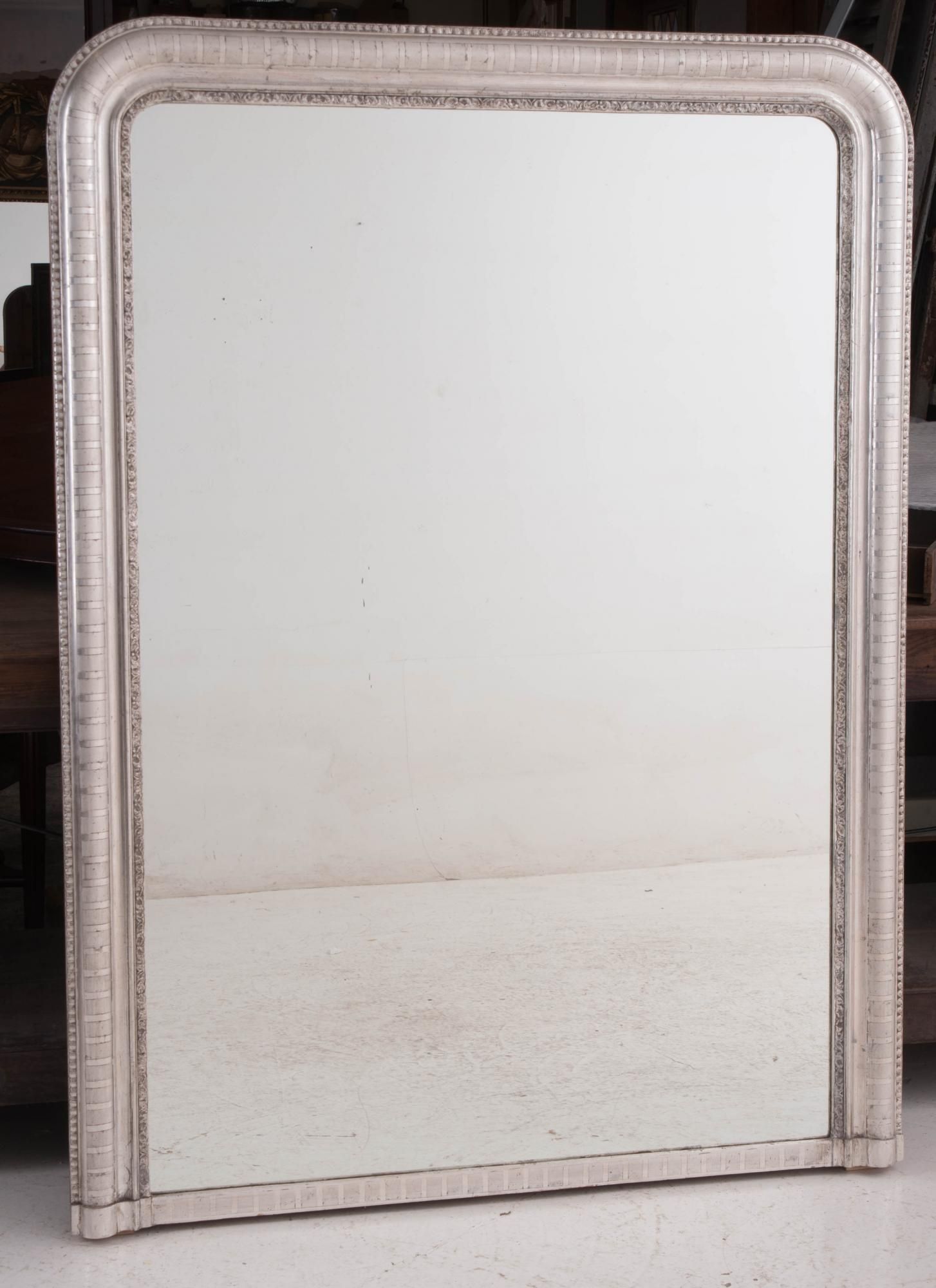 French 19Th Century Louis Philippe Silver Gilt Mirror Regarding Silver Gilt Mirror (Photo 16 of 20)