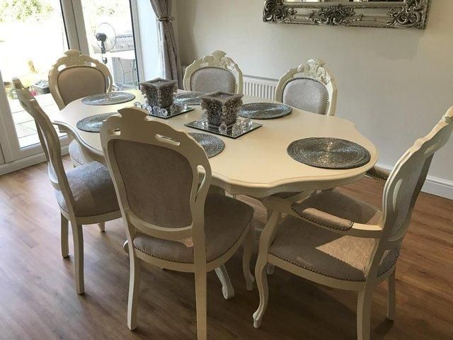 French Style Dining Table And Chairs – Second Hand Household With Regard To French Chic Dining Tables (Photo 10 of 20)