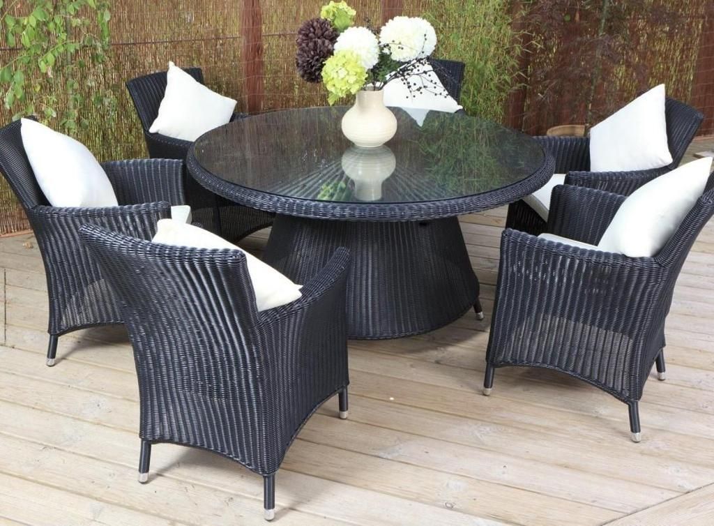 Furniture : Outstanding Wicker Dining Room Furniture With Rattan In Rattan Dining Tables (View 15 of 20)