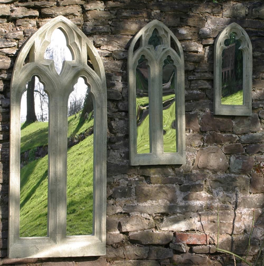 Gothic Outdoor Weatherproof Garden Mirror  Small | Internet Gardener Within Gothic Garden Mirrors (View 13 of 20)
