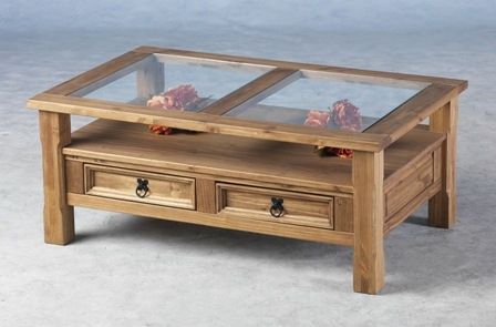 Great Brand New Coffee Tables With Glass Top Display Drawer In Glass Top Coffee Tables (Photo 40 of 40)