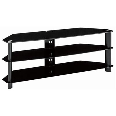 Great Brand New Como TV Stands Throughout Corp Co Como 1500 Glass Metal Tv Stand Jb Hi Fi (View 34 of 50)