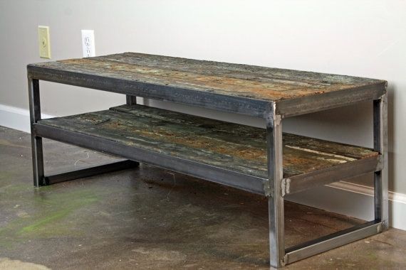 Great Deluxe Industrial Style TV Stands Throughout Buy A Hand Crafted Reclaimed Wood Tv Stand Minimalist Media (Photo 23 of 50)