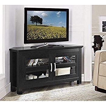 Great Famous Cream Corner TV Stands Inside Amazon Walker Edison 44 Cordoba Corner Tv Stand Console (Photo 23293 of 35622)