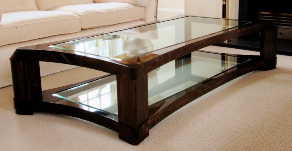 Great Favorite Dark Wood Coffee Tables With Glass Top Pertaining To Rectangular Glass Top Coffee Table With Dark Wooden Legs Also (Photo 27219 of 35622)