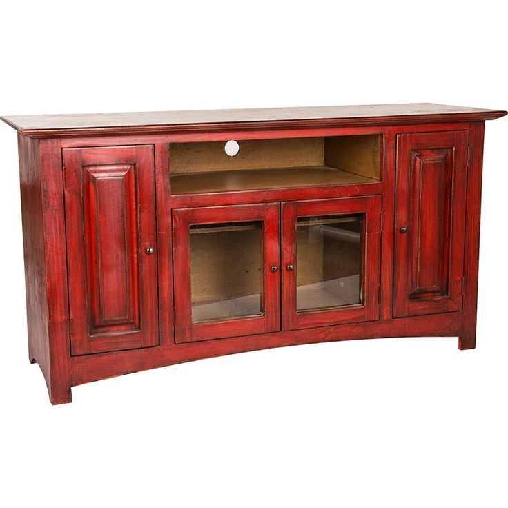 Great High Quality Rustic Red TV Stands In Best 25 Red Tv Stand Ideas On Pinterest Red Wood Stain (Photo 11 of 50)