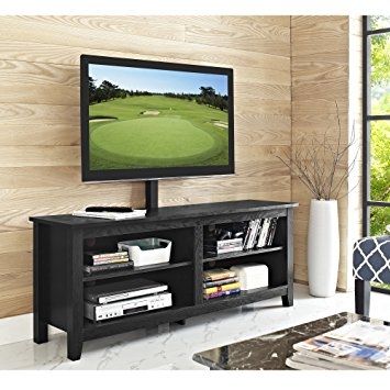 Great High Quality TV Stands With Mount Within Amazon We Furniture 58 Wood Tv Stand Console With Mount (Photo 21 of 50)