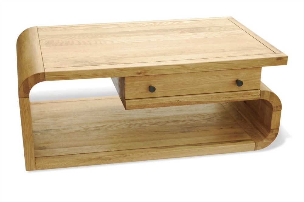 Great Latest Light Oak Coffee Tables With Drawers With Regard To Oak Coffee Tables (Photo 8 of 40)