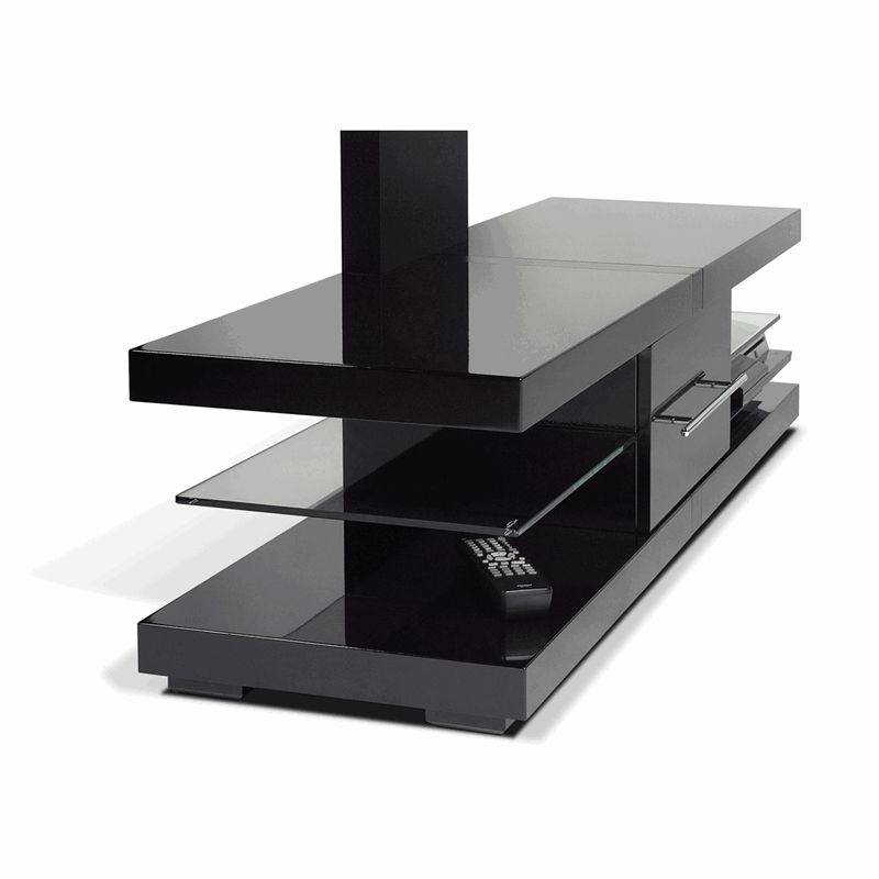Great New Techlink Echo Ec130tvb TV Stands Within Techlink Echo Flat Screen Stand With Mount For Screens Up To 60 In (Photo 6 of 50)
