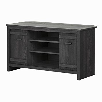Great Popular Grey Corner TV Stands Inside Amazon South Shore Exhibit Corner Tv Stand For Tvsup To  (View 15 of 50)