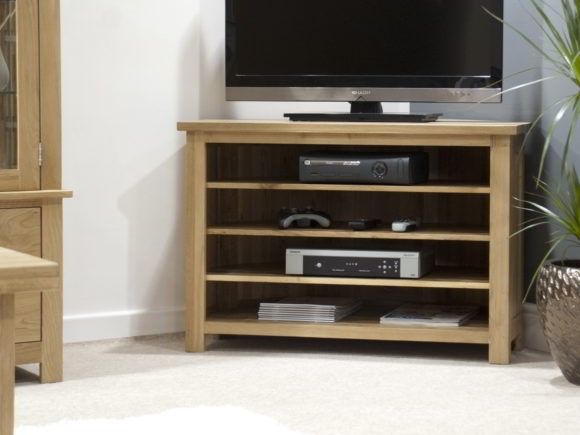 Great Popular Light Colored TV Stands For Furniture Brown Wooden Corner Tv Stand With Shelf And Drawers (View 50 of 50)