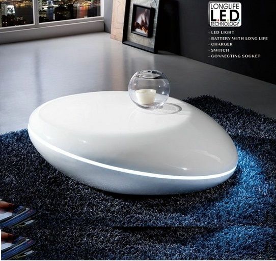 Great Preferred White Oval Coffee Tables Within Oval Gloss Coffee Table Idi Design (View 21 of 50)
