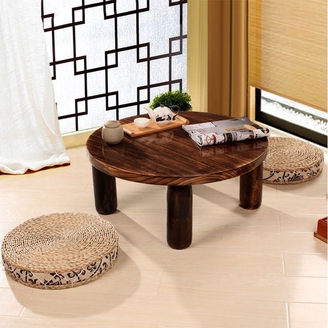 Great Series Of Low Japanese Style Coffee Tables With Aliexpress Buy Japanese Antique Small Round Table 60cm (View 39 of 50)