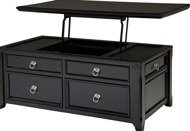 Great Unique Black Coffee Tables With Storage Intended For Black Coffee Table With Storage (View 16 of 40)