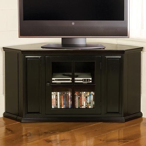 Great Unique Black Corner TV Cabinets With Black Jamison Corner Tv Cabinet Sturbride Yankee Workshop (View 9 of 50)