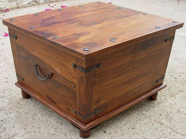 Great Unique Coffee Tables With Storage Pertaining To Incredible Wood Coffee Table With Storage Stunning Storage Trunk (View 40 of 40)