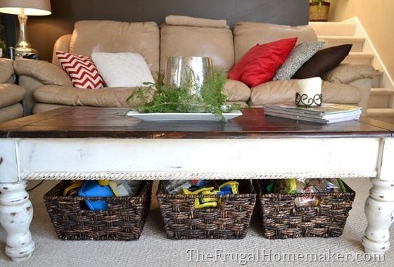 Great Variety Of Coffee Table With Wicker Basket Storage Pertaining To 15 Ways To Use Open Storage To Organize Your Home (View 13 of 40)