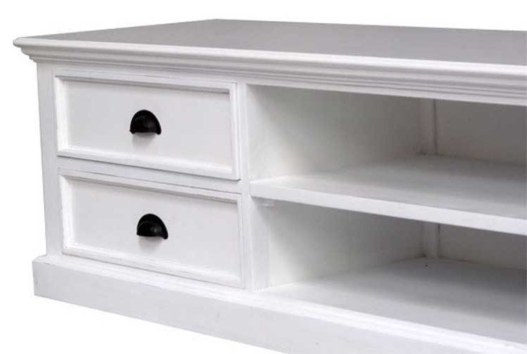 Great Variety Of White Painted TV Cabinets Intended For Ametis Wh592 180 Whitehaven Painted Tv Stand (View 31 of 50)