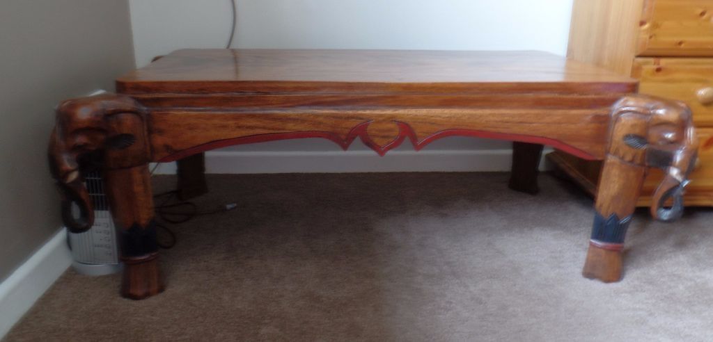 Great Wellknown Elephant Coffee Tables Intended For Elephant Head Coffee Table In Eye Suffolk Gumtree (View 34 of 50)