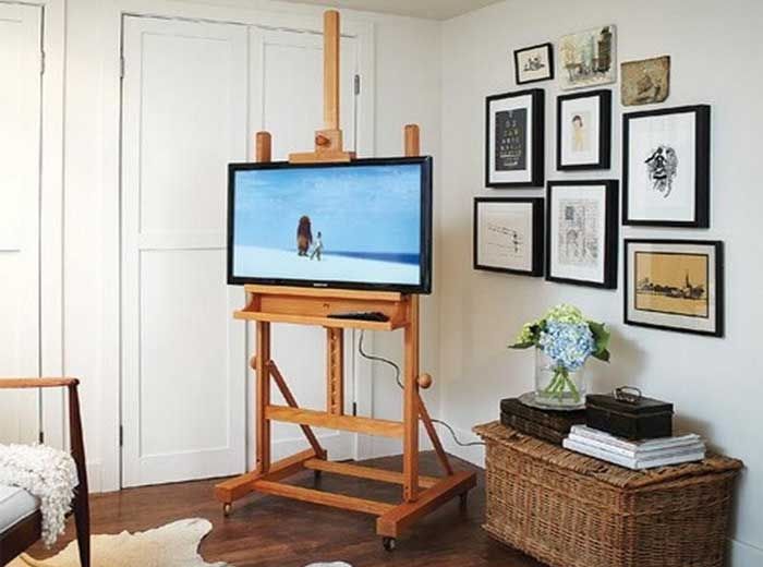 Great Wellknown Wooden TV Stands With Wheels In 50 Creative Diy Tv Stand Ideas For Your Room Interior Diy (Photo 35 of 50)