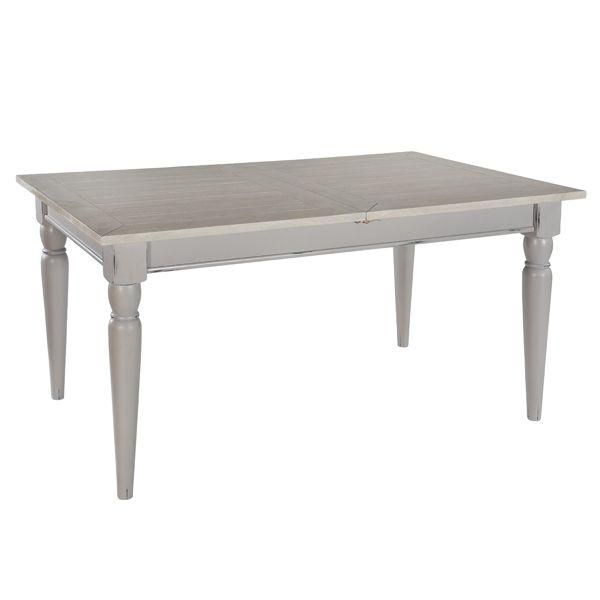Grey Shabby Chic Extendable Dining Table – Bovary With Regard To Shabby Chic Extendable Dining Tables (View 19 of 20)