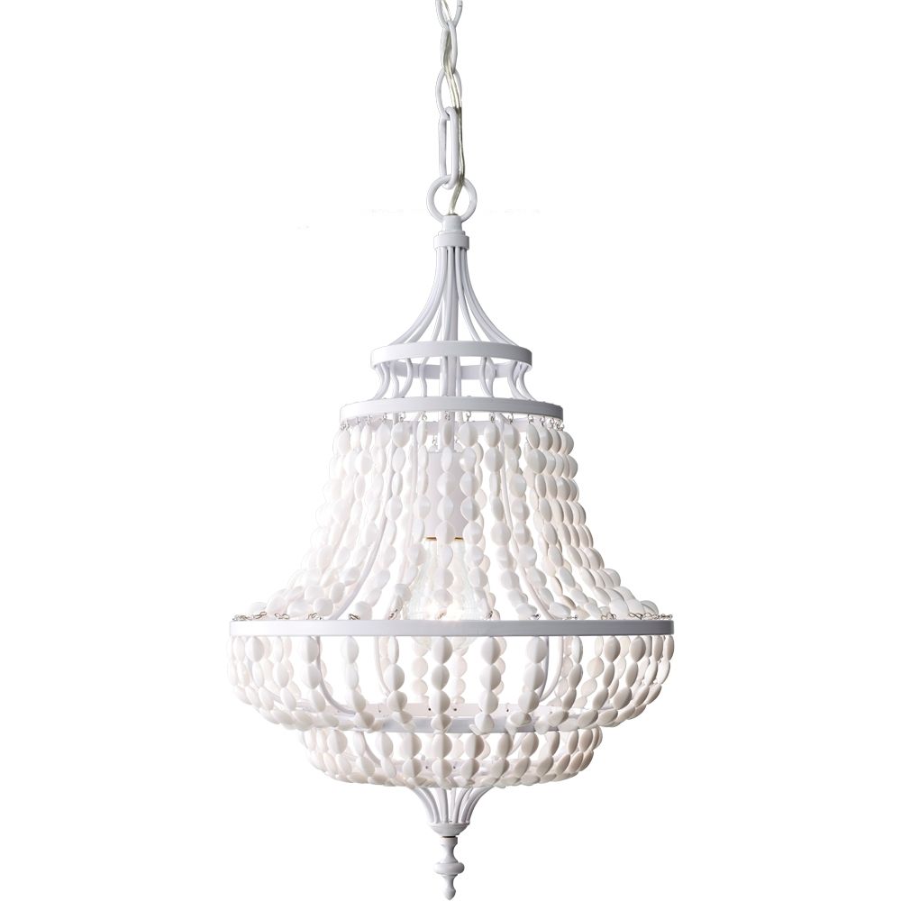 Hampton Bay Kristin 3 Light Antique White Hanging Mini Chandelier For Small White Chandeliers (View 11 of 25)
