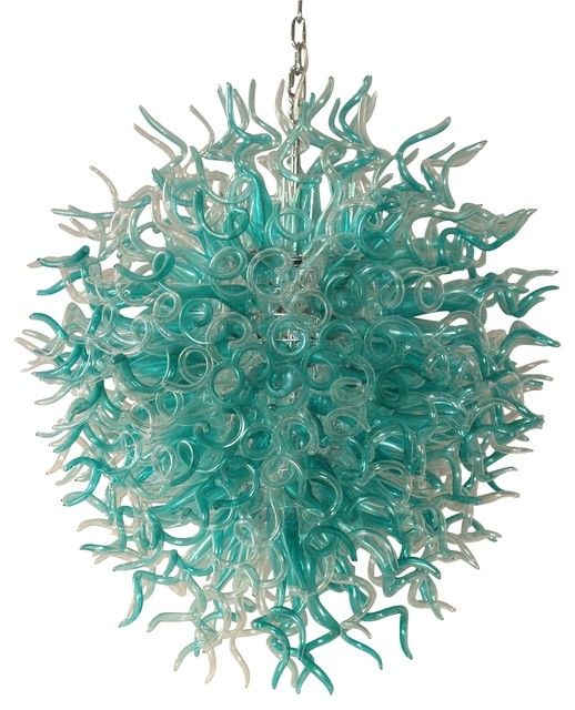Hand Blown Maestro Medusa Style Murano Glass Chandelier Inside Turquoise Blown Glass Chandeliers (View 4 of 25)