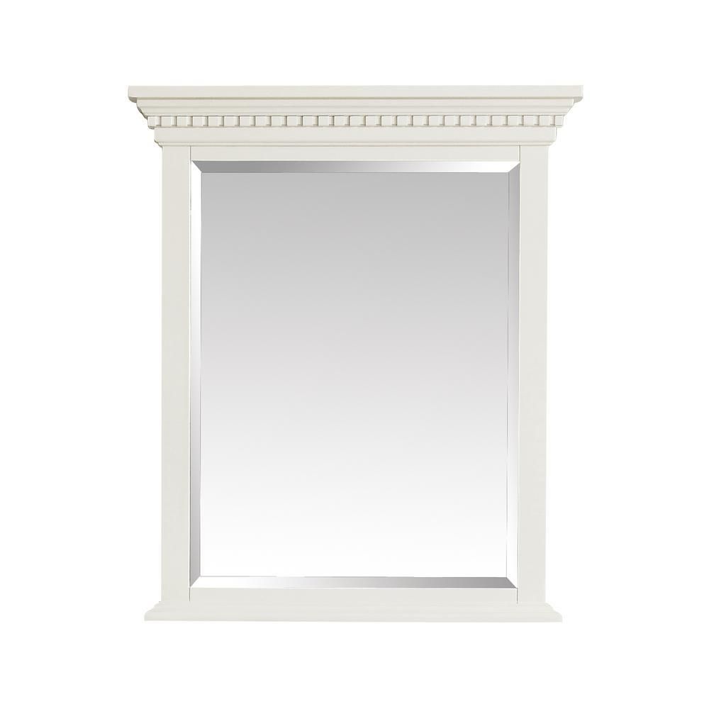 Hastings 28 In. W X 32 In. H Framed Mirror In French White Throughout White French Mirror (Photo 16 of 20)