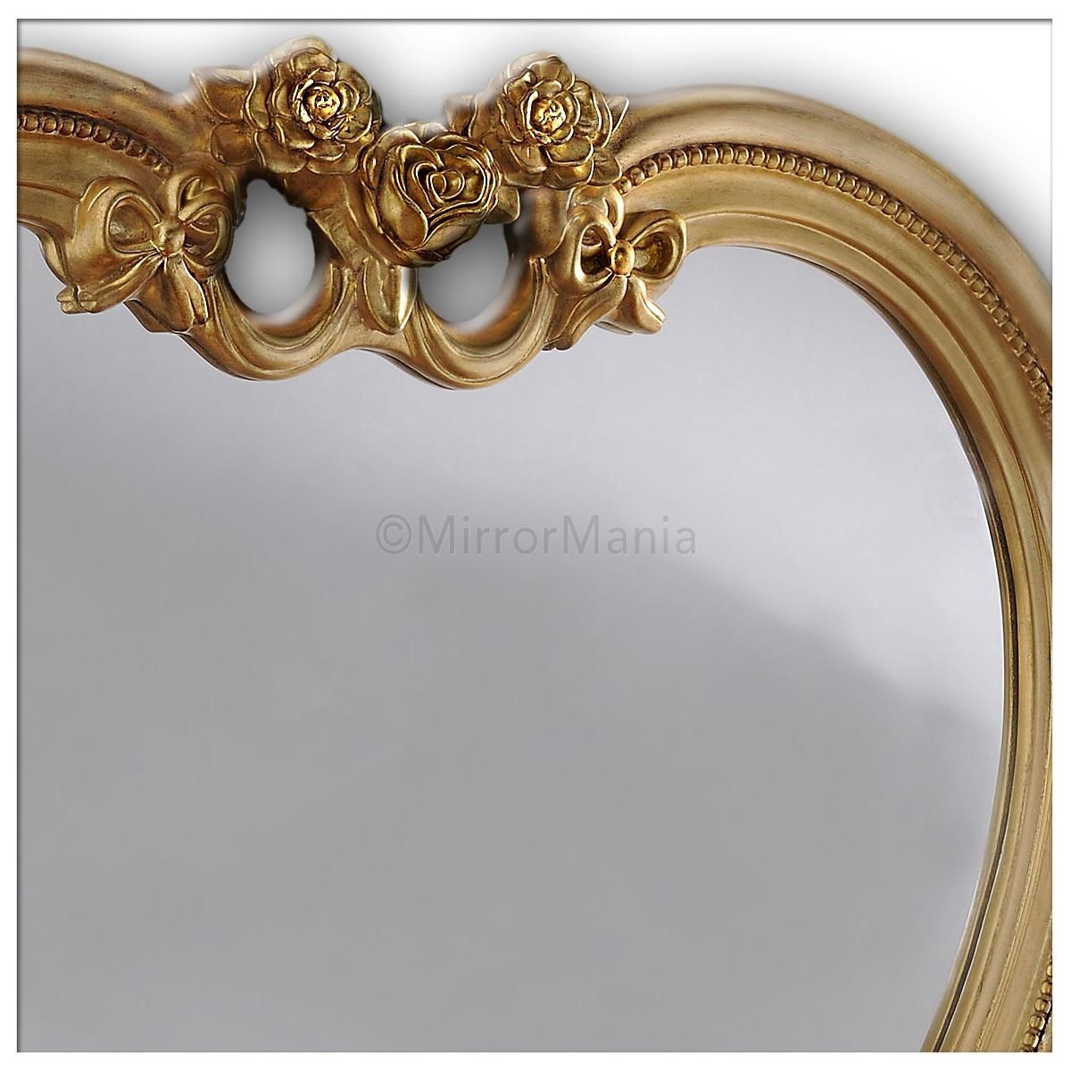 Heart Shaped Wall Mirror Gold Regarding Gold Heart Mirror (View 4 of 20)