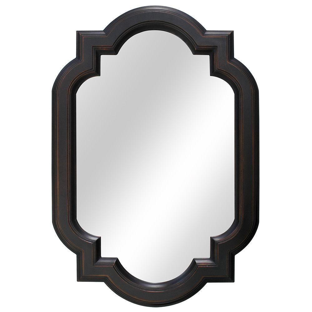 Home Decorators Collection 22 In. W X 32 In. L Framed Fog Free With Bronze Wall Mirror (Photo 12 of 20)