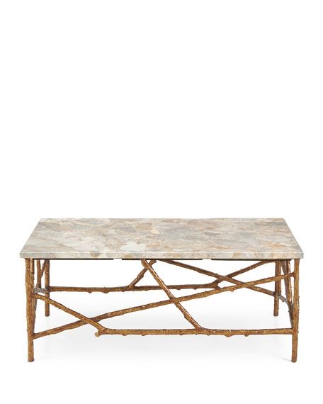 Impressive Best Marble Coffee Tables Inside John Richard Collection Rye Marble Coffee Table (Photo 27758 of 35622)