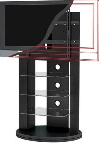 Impressive Best Upright TV Stands For Sonax Zx 8680 Swivel Base Mounted Tv Stand For 37 52 Tvs (Photo 1 of 50)