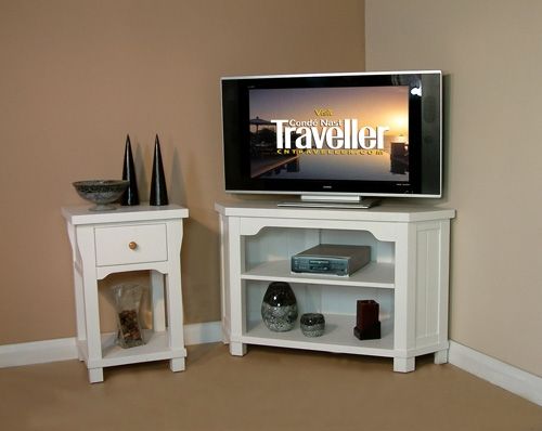 Impressive Best White Wood TV Stands Within White Corner Tv Stand Black Wood Corner Tv Stand 52 In Wood (Photo 24 of 50)