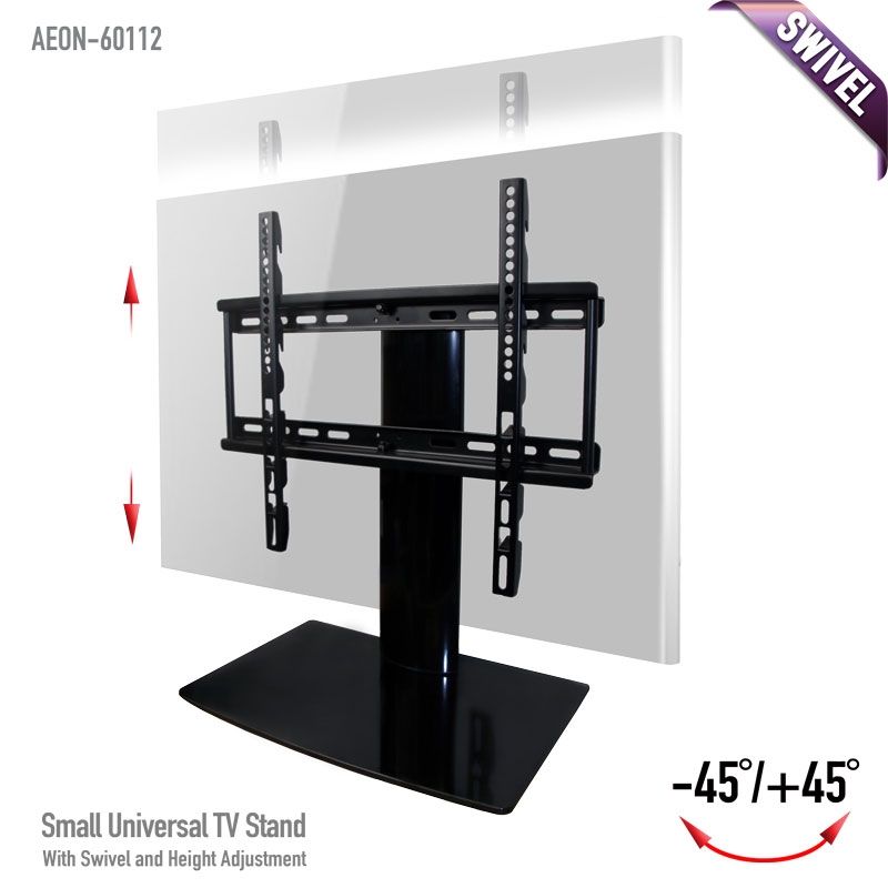 Impressive Brand New Tabletop TV Stands With Universal I Tabletop Tv Stand Swivel I Height Adjustment (Photo 12 of 50)