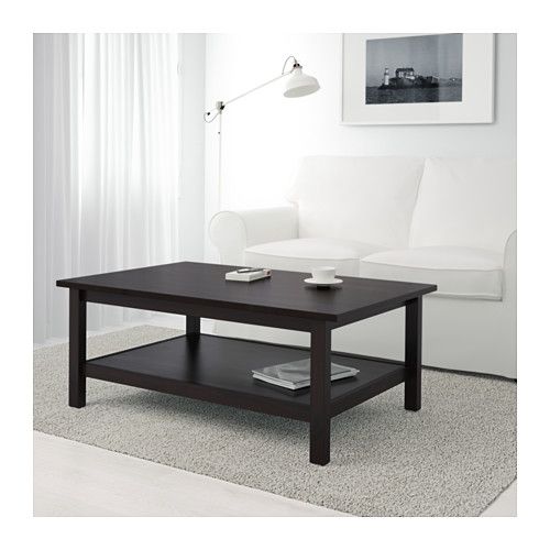 Impressive Elite White And Brown Coffee Tables Throughout Hemnes Coffee Table Black Brown Ikea (Photo 23 of 40)