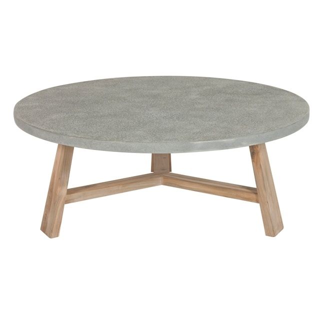 Impressive Fashionable Round Slate Top Coffee Tables Inside Best 20 Concrete Coffee Table Ideas On Pinterest Outdoor (View 15 of 40)
