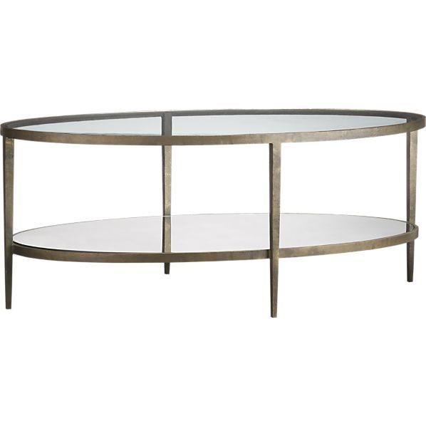 Impressive High Quality Glass Metal Coffee Tables Within Oval Glass And Metal Coffee Table (View 34 of 50)