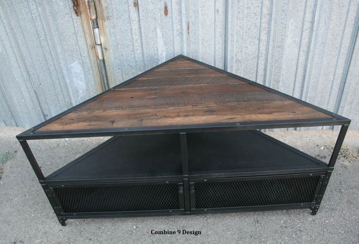Impressive High Quality Reclaimed Wood And Metal TV Stands For Buy A Handmade Corner Unit Tv Stand Vintagemodern Industrial (View 31 of 50)