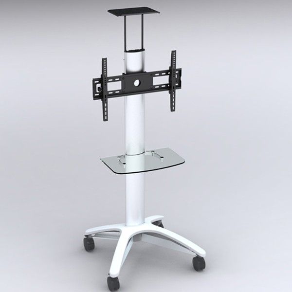 Impressive Latest TV Stands With Bracket In Homevision Tygerclaw 32 To 60 Mobile Tv Stand With Tv Mounting (View 14 of 50)
