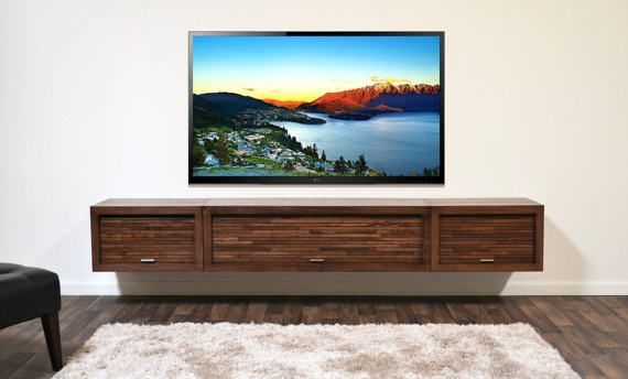 Impressive Premium Wall Mounted TV Stands Entertainment Consoles Regarding Wall Mounted Tv Stand Entertainment Console Eco Geo  (View 21 of 50)