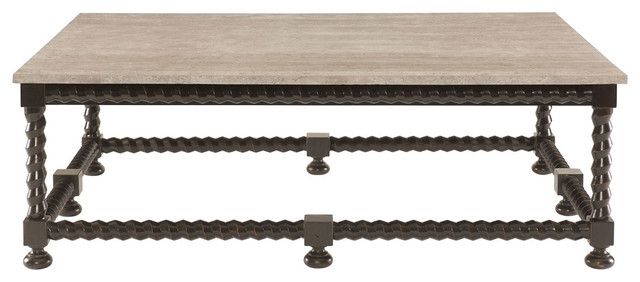 Impressive Series Of Country French Coffee Tables Pertaining To Fiori French Country Barley Twist Ebony Coffee Table (Photo 32 of 50)